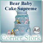 Bear Blue Baby Cake Supreme