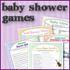 Printable baby shower games