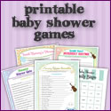 Printable baby shower games