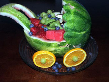 Baby Stroller on Baby Shower Recipe   Stroller Fruit Tray